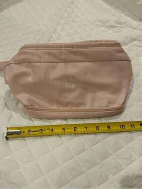 Fancii Soft Blush Cosmetic Pouch with Bottom Compartment
